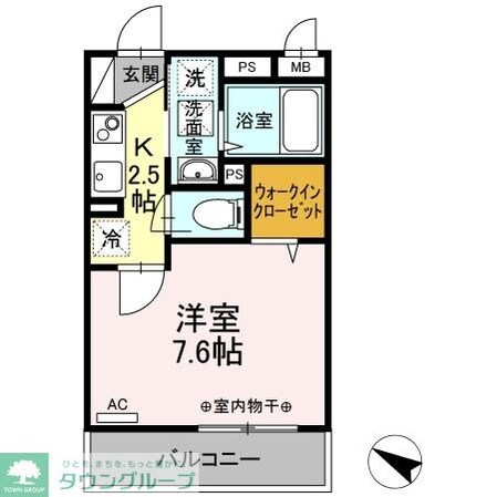 ダイヤモンドハイツの物件間取画像